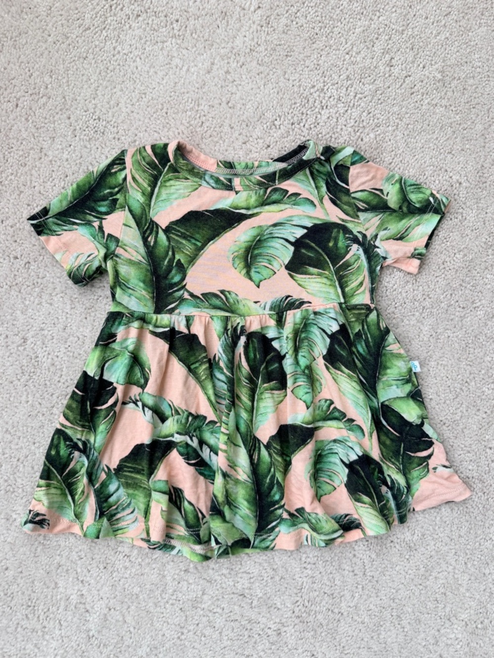 Posh Peanut Tiffany Print Peplem Shirt and Ruffled Short Set - Picture 2 of 12